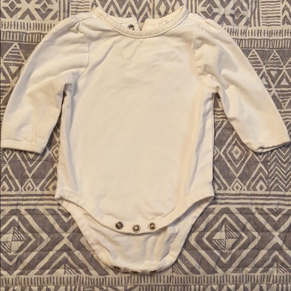 White long sleeve onesie